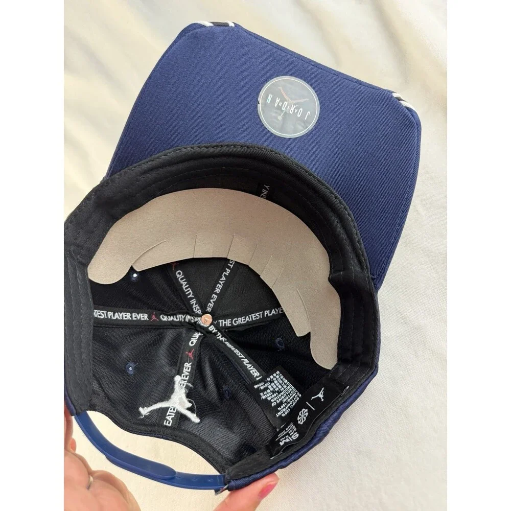 Jordan 1984 Navy Blue White Gray Embroidered Baseball Cap Hat